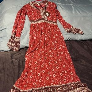 Knox rose cute red patterned dress